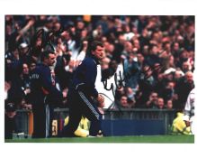 Glen Hoddle and John Gorman signed 10x8 inch colour photo picture while managing Tottenham