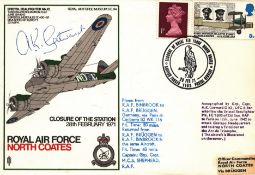 A.K.Gatward signed FDC (Group Captain DSO,DFC & BAR). Closure of The Station 28 February 1971