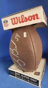 Tedy Bruschi signed American Football. Tedy Lacap Bruschi is an American former professional