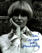 Joanna Lumley signed 10x8 inch black and white photo. Good condition Est.