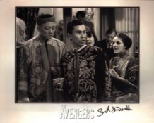 Burt Kwouk signed 10x8 inch Avengers black and white photo. Good condition Est.
