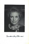 Sandra Day O`Connor signed 9x6 inch black and white photo and signed Supreme Court Sticker with