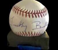 Timothy Bradley signed baseball in display case. (born August 29, 1983) is an American former