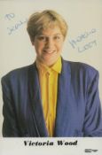 Victoria Wood signed 6x4 inch colour promo photo. Good condition Est.