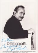 Bob Hoskins signed 7x5inch black and white promo photo. Dedicated. Good condition Est.