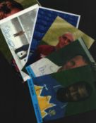 Football collection 6,assorted signed promo photos cards includes Alvin Martin, Mark Draper, John