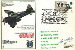 Cyril Rolfe signed FDC 25th Anniversary of the Royal Air Forces Escaping Society 25th April 1945-