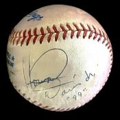 Howard Davis Jnr signed baseball in display case. (February 14, 1956 - December 30, 2015) was an