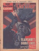 The Thriller Balckshirts Double Cross by Bruce Graeme Magazine 1935. Good condition Est.