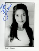 Lyari Limon signed 10x8 inch black and white promo photo. Good condition Est.