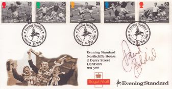 David Baddiel signed Royal Mail Evening Standard FDC triple PM Evening Standard Wembley 14 May