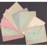 Autograph collection, Leonard Bernstein, Leslie Baily, Vera Lynn, David Parker, Billy Colton and 4