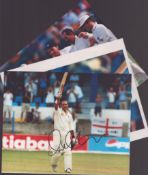 Cricket 3 signed 10x8 inch photos including names of Michael Atherton, Mark Butcher and more. Good