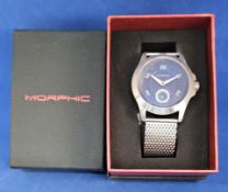 Morphic M80 Series Men's Bracelet watch w/Date in original storage box. Good condition Est.
