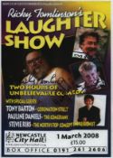 Ricky Tomlinson, Tony Barton and Pauline Daniels signed Ricky Tomlinson's Laughter Show Theatre