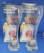 Jürgen Klopp Liverpool Manager printed signed commemorative Erdinger beer glass. 2 in collection.