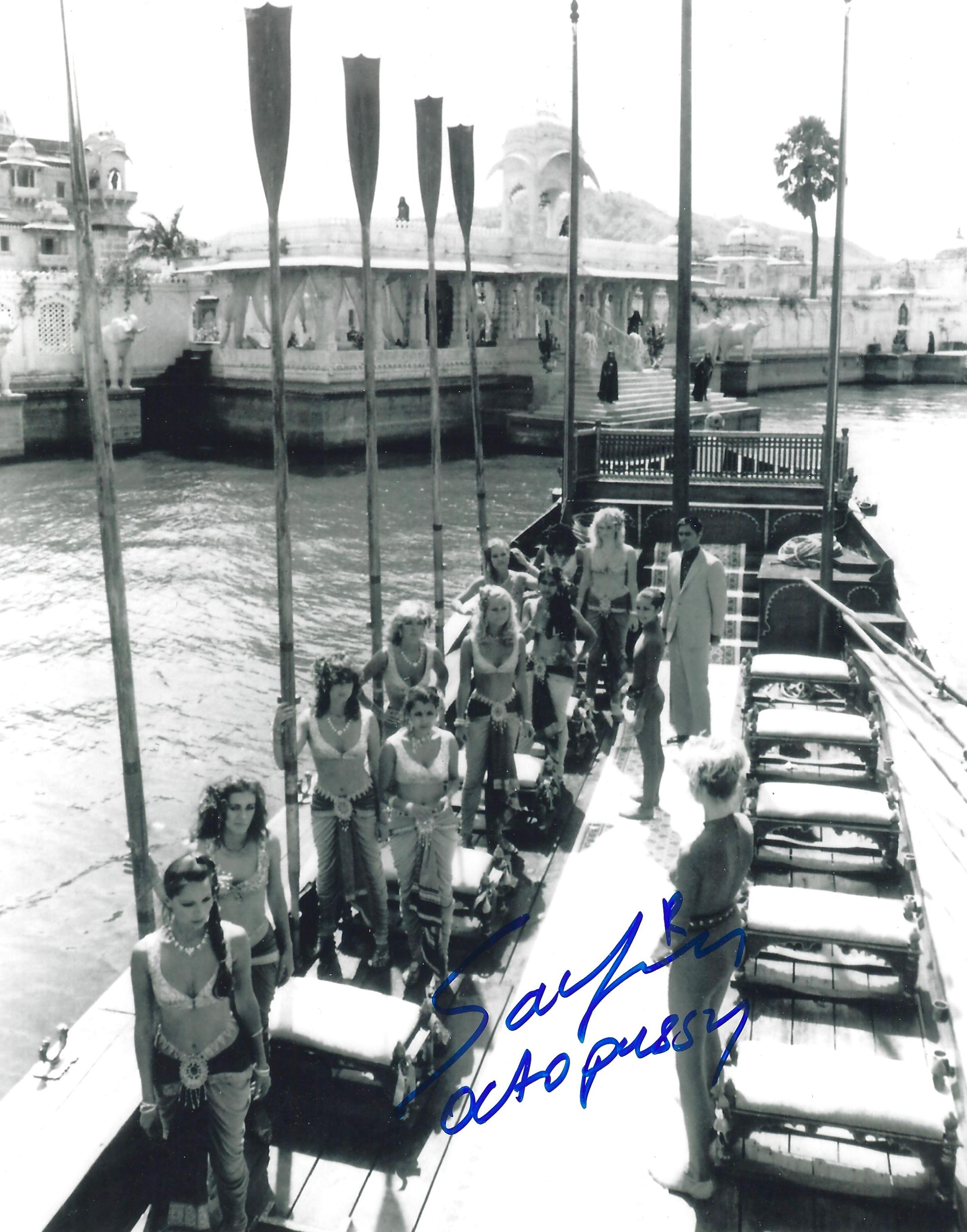 Safira Afzal signed 10x8inch James Bond black and white photo. Good condition Est.