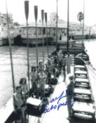 Safira Afzal signed 10x8inch James Bond black and white photo. Good condition Est.