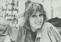 Joanna Lumley signed 6x4 inch black and white photo dedicated. Good condition Est.