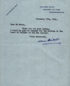 Norman Birkett 1st Baron Birkett deputy judge Nurenburg trials TLS dated November 27th, 1948