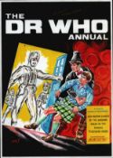 Walt Howarth signed 12x8inch Dr Who Annual illustration photo. Good condition Est.