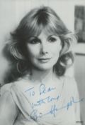 Susan Hampshire signed 6x4 inch black and white photo dedicated. Good condition Est.