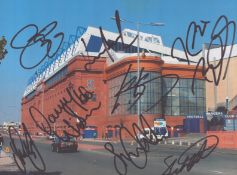 Rangers F.C. multi signed 10x8 inch colour photo including Steven Whittaker, Kenny Miller, Danny