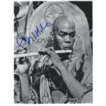 Geoffrey Holder signed 10x8inch James Bond black and white photo. Good condition Est.