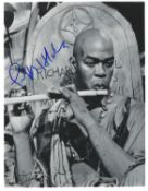 Geoffrey Holder signed 10x8inch James Bond black and white photo. Good condition Est.
