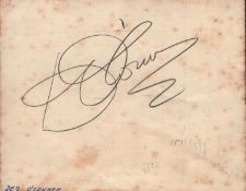 Des O'Connor signed 1965 Nation Association of Round Tables Chairmans Ball ticket signature on