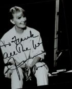 Joanne Woodward signed 6.5x6 inch black and white photo. DEDICATED. Good condition Est.