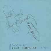 David Copperfield signed VIP pass. Good condition Est.