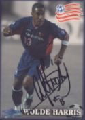Wolde Harris signed MLS trading card. Good condition Est.