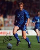 Kerry Dixon signed 10x8 inch colour photo pictured in action for Chelsea. Good condition Est.