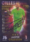 Jasper Cillessen signed Netherlands Match Attax Topps trading card. Good condition Est.