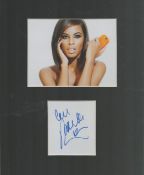 Rochelle Humes 10x8 inch mounted signature piece includes signed album page and colour photo.