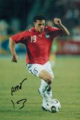Football Amr Zaky signed 12x8 inch colour photo pictured in action for Chile. Good condition Est.