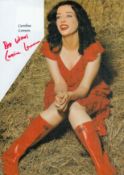 Caroline Lennon signed colour magazine photo affixed to A4 sheet. Good condition Est.