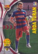 Arda Turan signed Barcelona La Liga Panini trading card. Good condition Est.