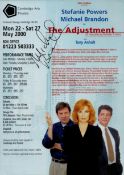 Michael Brandon signed flyer. 'The Adjustment'. Good condition Est.