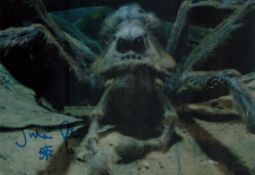 Julian Glover signed 12x8 inch colour photo pictured as Acromantula spider Aragog in Harry Potter.