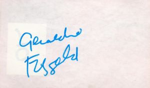 Geraldine Fitzgerald signed 6x4 album page. Geraldine Mary Fitzgerald (November 24, 1913 - July