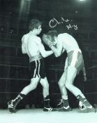 Charlie Magri signed 10x8 inch black and white photo. Good condition Est.