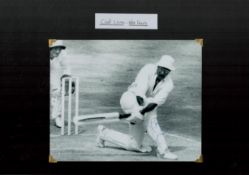 Cricket, Clive Lloyd, CBE AO, CM signed black and white photo 10x8 inch fixed onto black card can be