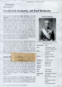 Field Marshal Frederick Sleigh Roberts, 1st Earl Roberts, VC, KG, KP, GCB, OM, GCSI, GCIE, VD, PC,