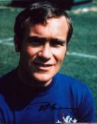 Ron Harris signed 10x8 inch colour photo pictured during his playing days with Chelsea. Good