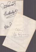 Autograph Collection. Max Bygrave's signed 12x8 album page on reverse Wayne Dobson. Walter William