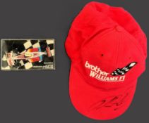 Motor Racing Ralf Schumacher signed William F1 cap and Mini Champs scale 1.43 metal Williams 1st