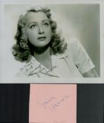 June Havoc signed album page with unsigned 10x8 inch black and white photo. Good condition Est.