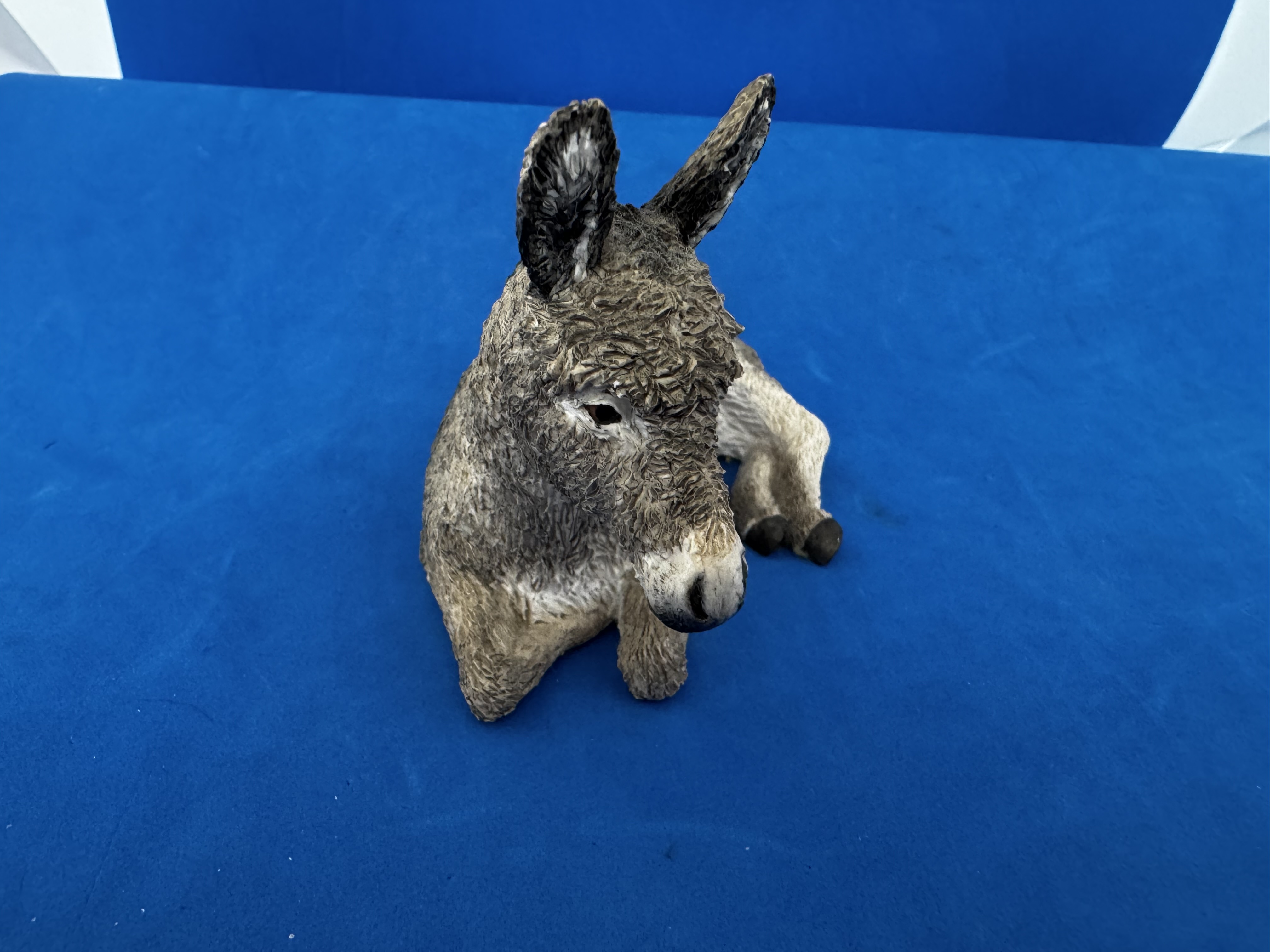 Best of Breed Grey Donkey Figurine by Nature Craft "Mary". Ceramic ornament. 5 inch tall appx. - Image 2 of 3